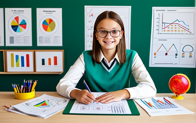 시각적 사고 개발을 위한 멘토링 프로그램 - Visual Thinking Fundamentals**
"A fully clothed student at a bright desk, surrounded by colorful di...